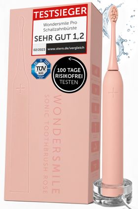 Wondersmile Schallzahnbürste Pro Atomic Rose - Testsieger - 100 Tage risikofrei testen