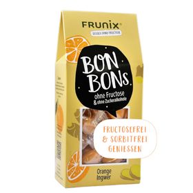 FRUNIX- Bonbons ohne Fructose & ohne Zuckeralkohole, Sorte Orange Ingwer