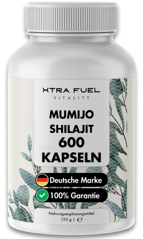 XTRA FUEL Shilajit Kapseln - Hochdosiertes Himalaya Mumijo Extrakt
