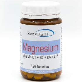 Zenvitalis Magnesium (Magnesiumcitrat) + Vitamin B Komplex - 120 Tabletten