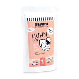 napani Bio-Dosenfutter für Hunde, Huhn pur