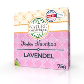 Nature Cosmetique - Festes Shampoo - Lavendel