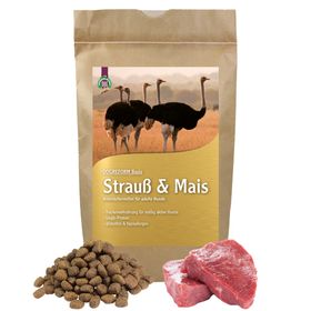 Schecker DOGREFORM Strauß und Mais - Trockenfutter - glutenfrei - ideal für allergische Hunde