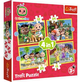 trefl Puzzle Cocomelon: Treffen 4in1 (12,15,20,24 Teile)