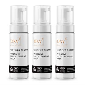 oxy8 Naturkosmetik INTENSIVE FACE CLEANSING FOAM - Reinigungsschaum - Sparset 3er Packung