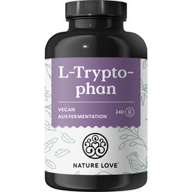 NATURE LOVE® L-Tryptophan - 240 Kapseln, laborgeprüft, hochdosiert mit 500 mg je Tagesdosis