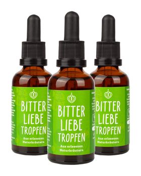 BitterLiebe - Original Bittertropfen - Bitterstoffe Tropfen aus hochwertigen Bitterkräutern