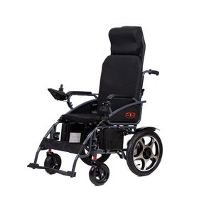 Elektrischer Rollstuhl Komfort mit Begleitsteuerung, Getränkehalter