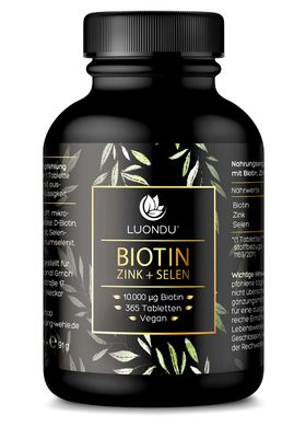 Luondu Haut Haare Nägel Komplex  Hochdosiert - 365 Tabletten - Jahresvorrat