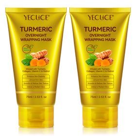 ALIVER Kollagen Nachtmaske für Gesicht mit Retinol Vitamin C Kurkuma