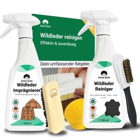 Emma Grün® Wildleder reinigen Set mit Reiniger & Imprägnierer