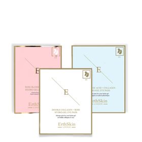 ErthSkin London Rosenblüten Augenpads + Doppelkollagen Augenpads + Hydrogel Augenpads set