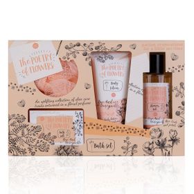 accentra Wellness Geschenkset "Poetry of flowers", Badeset Frauen