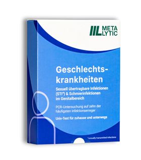 STI XL Test auf Geschlechtskrankheiten (Chlamydien, Tripper, insges. 10 Erreger) vollw. Labortest