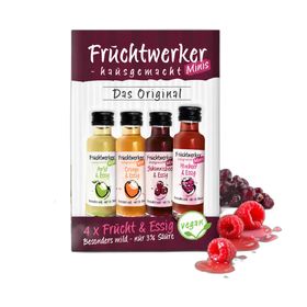 Fruchtwerker Minis 4er-Set Fruchtessig