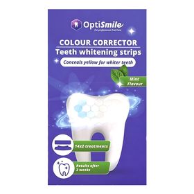 OptiSmile Colour Corrector Zahnaufhellungsstreifen - sichtbar weißere Zähne