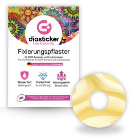 Diasticker® FreeStyle Libre 3 / 3 Plus Fixiertapes "Buttercream"