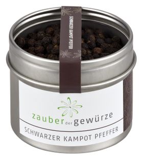 Zauber der Gewürze Schwarzer Kampot Pfeffer