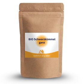natürlich lang leben BIO Schwarzkümmel ganz