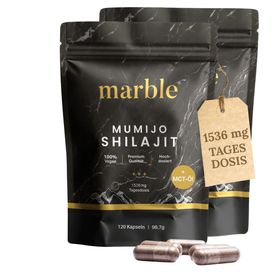 marble© Mumijo Shilajit Extrakt hochdosiert mit MCT-Öl – Sparset