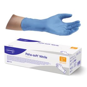 Peha-soft® nitrile guard puderfrei unsteril Untersuchungshandschuhe Gr. XS 5 - 6