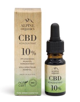 Alpine Organics CBD 10% pflegendes Mundöl Konzentrat