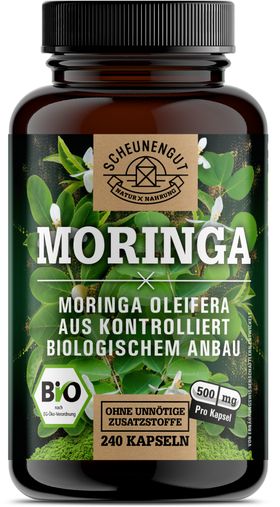 Scheunengut® BIO MORINGA - 240 Kapseln Moringa oleifera Hochdosiert