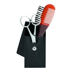 Erbe, Bartpflege-Etui Carbon, rostfrei