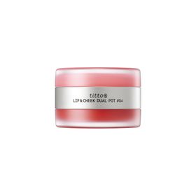 TITTO Lip & Cheek Dual Pot #04 First Blossom / Flush Issue
