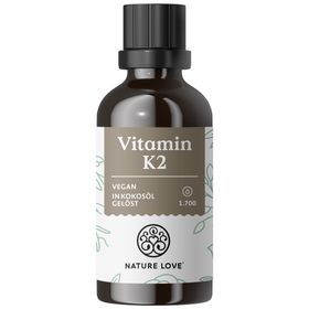 NATURE LOVE® Vitamin K2 MK7-200µg - 50ml - Höchster all-trans-Gehalt 99,7+% - K2VITAL® von Kappa