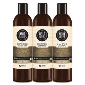 Hello Nature Shampoo mit Kokosöl Pantenol  für Haarpflege Bio