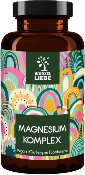 WURZELLIEBE® Magnesium Komplex - 180 Kapseln - 400mg elementares Magnesium/Tagesdosis