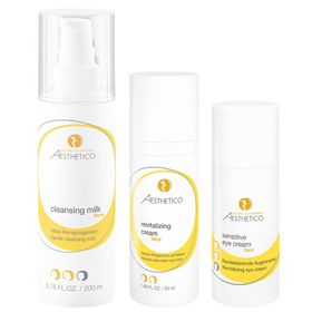 Aesthetico 3er Sparset Cleansing Milk + Revitalizing Cream + Sensitive Eye Cream