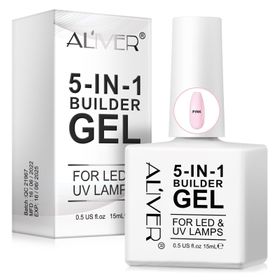ALIVER Gel-Nagellack Nagelaufbau 5-in-1
