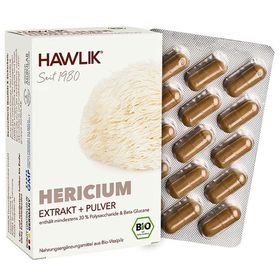 Hawlik Bio Hericium Extrakt + Pulver Kapseln