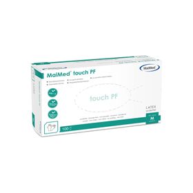 MaiMed MyClean touch PF Latexhandschuhe hellbeige 100 Stück Gr. S