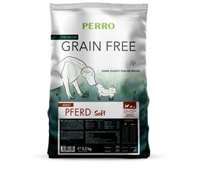 PERRO Trockenfutter Grain Free Pferd Soft - Hund Adult