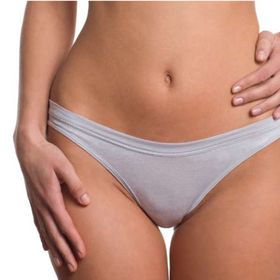 MYSANITY® Schwangerschafts und Postpartum Unterhose, Gewebe mit Silberfaden, Grau