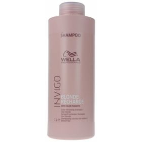 Wella Invigo Blond Recharge Cool Blonde Shampoo 1000ml für strahlendes Blond