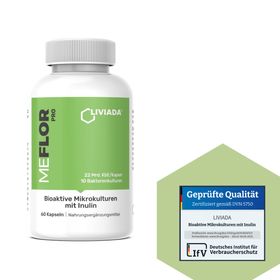LIVIADA® MEFLOR PRO – Hochdosierte Darmkulturen mit Inulin (22 Mrd. KBE)