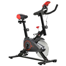 HOMCOM Heimtrainer, Fitnessbike mit LCD-Display und Herzfrequenzsensor