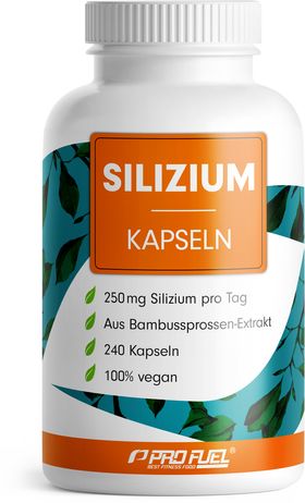 ProFuel - Silizium hochdosiert 240 Kapseln - 714 mg siliziumreiches Bambussprossen-Extrakt