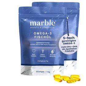 marble© Omega-3 Fischöl hochdosiert – Sparset