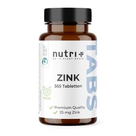 nutri+ Zink Tabletten 25 mg - 365 Stück