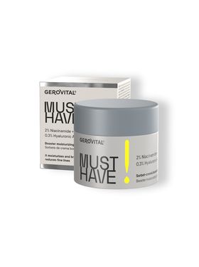 Gerovital Sorbet Feuchtigkeitsspendende Booster-Creme mit 2 % Niacinamid + 0,3 % Hyaluronsäure,30 ml