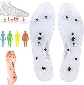 COOL-i Magnetische Akupressur,Einlegesohlen, Fußreflexzonen,Massage für Alltag und Freizeit