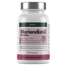 EXVital® Mariendistel Komplex Kapseln mit Artischocke & Löwenzahn