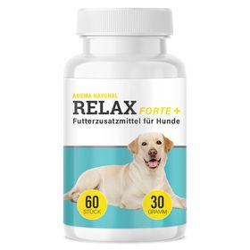 Adema Natural® Relax Forte + Tabletten | Blister zur Beruhigung für Tiere