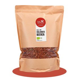 teeverliebt - Wald- und Holunderbeeren Bio loser Rooibostee Großpackung I Fruchtig mit Beerennote