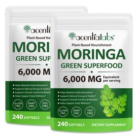 P-beauty Moringa Blattpulver Softgels Kapseln 6000mg Hochdosiert Vegan